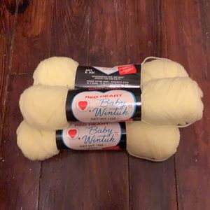 NWT 3 Skeins Beautiful Baby Yellow Yarn